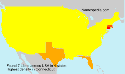 Surname Librio in USA Surname Librio in USA