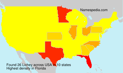 Surname Lichey in USA