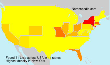 Surname Licis in USA Surname Licis in USA