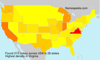 Surname Lickey in USA Surname Lickey in USA