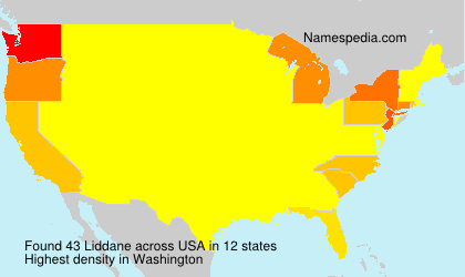 Surname Liddane in USA Surname Liddane in USA