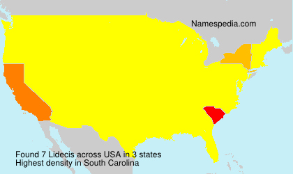 Surname Lidecis in USA