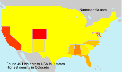 Surname Lidh in USA Surname Lidh in USA