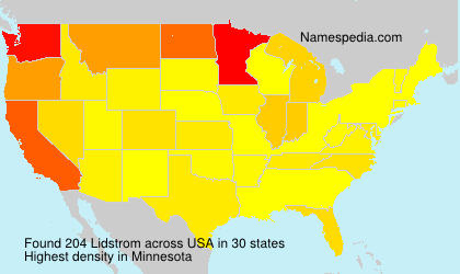 Surname Lidstrom in USA Surname Lidstrom in USA