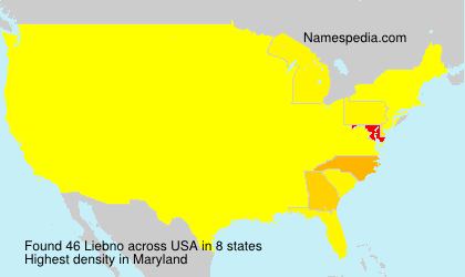 Surname Liebno in USA