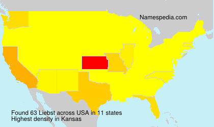 Surname Liebst in USA Surname Liebst in USA