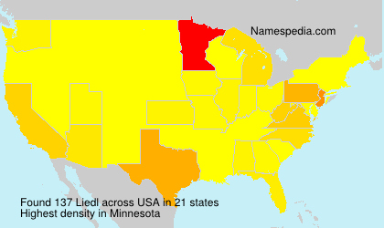 Surname Liedl in USA Surname Liedl in USA