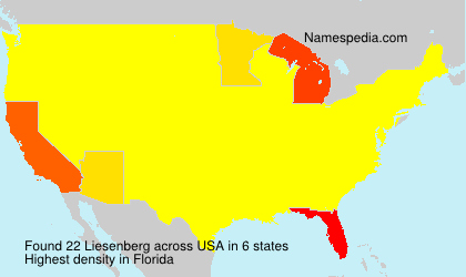 Surname Liesenberg in USA Surname Liesenberg in USA