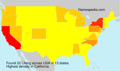 Surname Lifang in USA Surname Lifang in USA