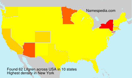 Surname Lifgren in USA