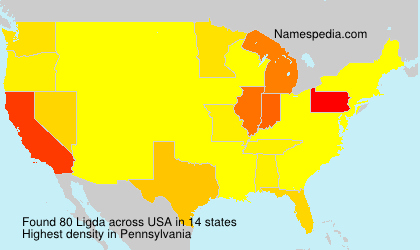 Surname Ligda in USA Surname Ligda in USA