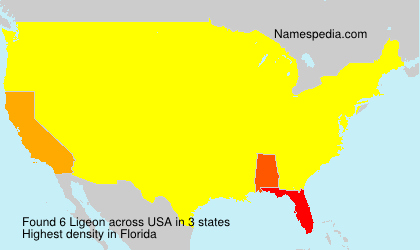 Surname Ligeon in USA Surname Ligeon in USA