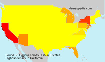 Surname Liggera in USA Surname Liggera in USA