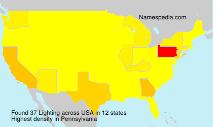 Surname Lighting in USA Surname Lighting in USA