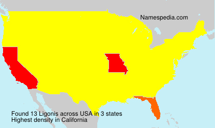 Surname Ligonis in USA Surname Ligonis in USA