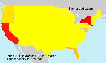 Surname Lijie in USA Surname Lijie in USA