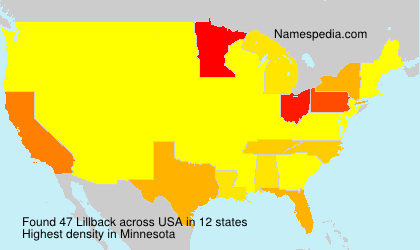 Surname Lillback in USA Surname Lillback in USA