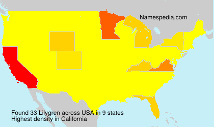 Surname Lilygren in USA Surname Lilygren in USA