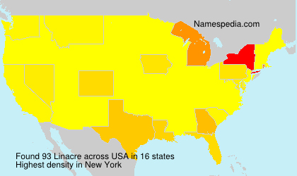 Surname Linacre in USA Surname Linacre in USA