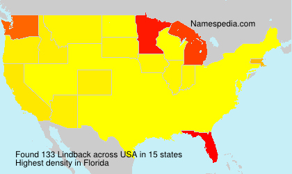 Surname Lindback in USA Surname Lindback in USA