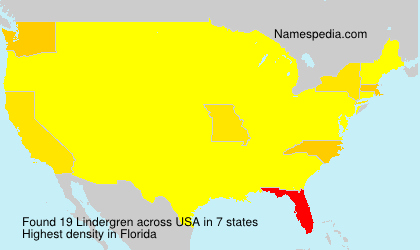 Surname Lindergren in USA Surname Lindergren in USA