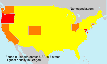 Surname Lindgen in USA Surname Lindgen in USA
