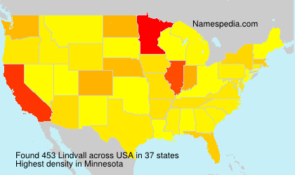 Surname Lindvall in USA Surname Lindvall in USA