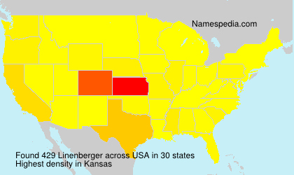 Surname Linenberger in USA Surname Linenberger in USA
