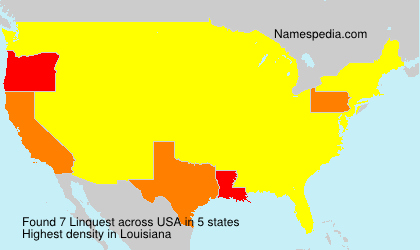 Surname Linquest in USA Surname Linquest in USA