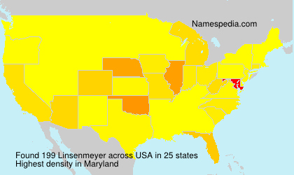 Surname Linsenmeyer in USA Surname Linsenmeyer in USA