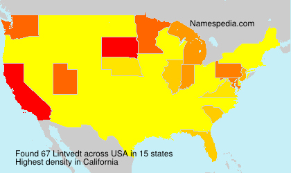 Surname Lintvedt in USA Surname Lintvedt in USA