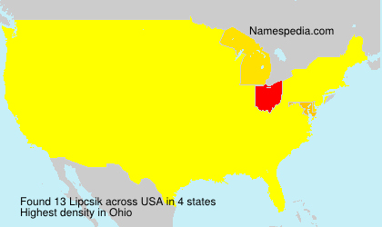 Surname Lipcsik in USA Surname Lipcsik in USA