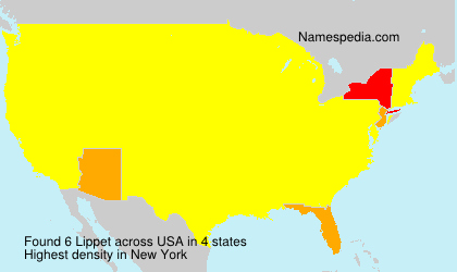 Surname Lippet in USA Surname Lippet in USA
