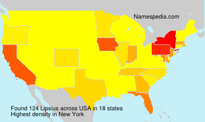 Surname Lipsius in USA Surname Lipsius in USA