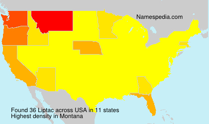 Surname Liptac in USA Surname Liptac in USA