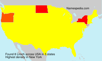 Surname Lirsch in USA Surname Lirsch in USA