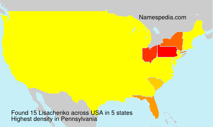 Surname Lisachenko in USA Surname Lisachenko in USA