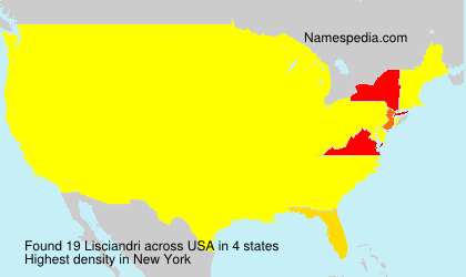 Surname Lisciandri in USA Surname Lisciandri in USA
