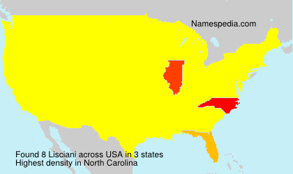 Surname Lisciani in USA Surname Lisciani in USA