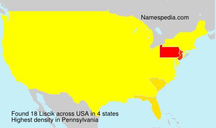 Surname Liscik in USA Surname Liscik in USA