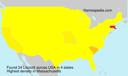 Surname Lisciotti in USA Surname Lisciotti in USA