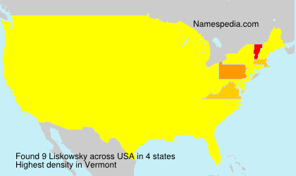 Surname Liskowsky in USA Surname Liskowsky in USA