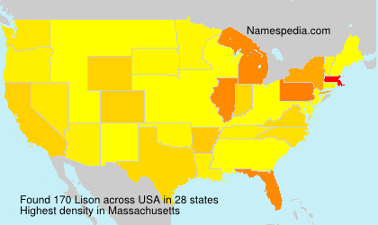 Surname Lison in USA Surname Lison in USA