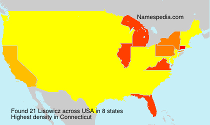 Surname Lisowicz in USA Surname Lisowicz in USA