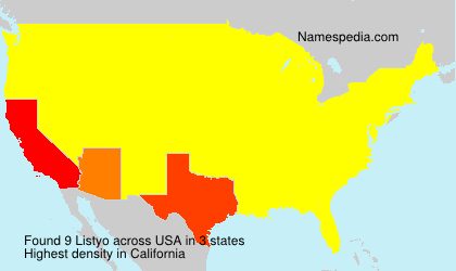 Surname Listyo in USA Surname Listyo in USA