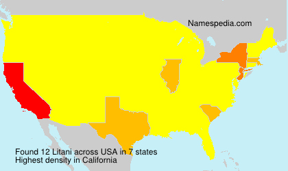 Surname Litani in USA