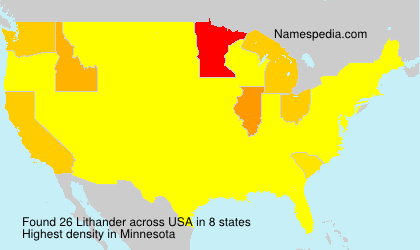 Surname Lithander in USA Surname Lithander in USA