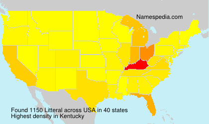 Surname Litteral in USA Surname Litteral in USA