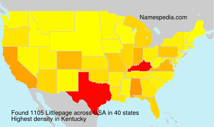 Surname Littlepage in USA Surname Littlepage in USA