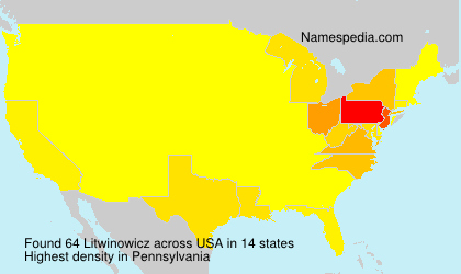 Surname Litwinowicz in USA